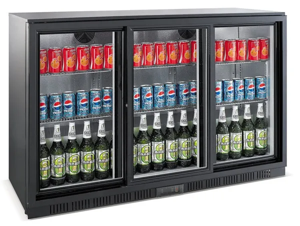 Achterbar Koelkast met 3 Schuifdeuren - 330 L