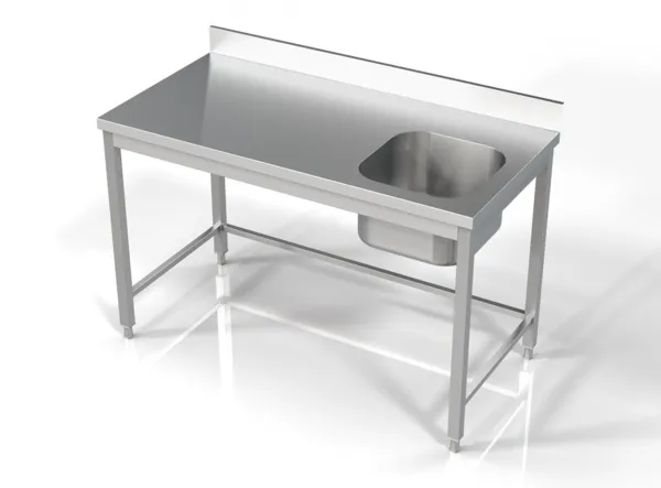 1 Bak Rechts met Rugleuning - L 1400 x D 700 mm