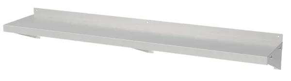 Roestvrijstalen Wandplank met Steun - L 1500 x D 400 mm