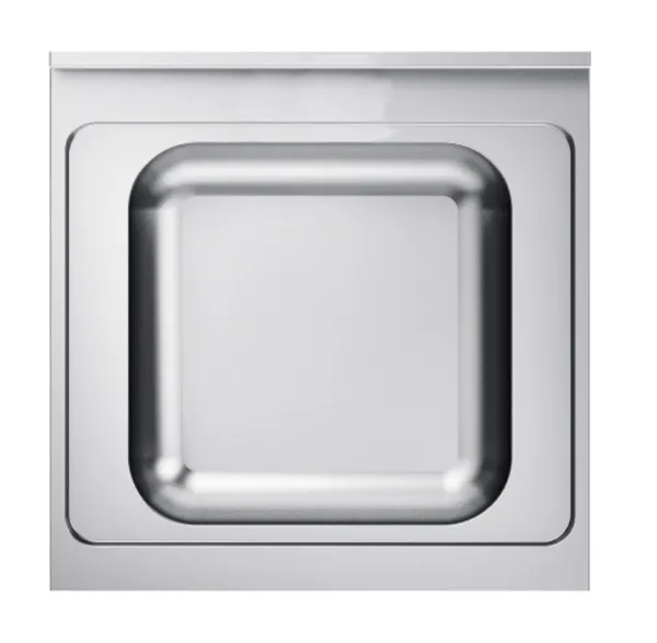 Spoelbak 1 Bak met Achterwand - L 700 x D 700 mm
