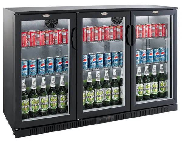 Achterbar Koelkast met 3 Draaideuren - 320 L
