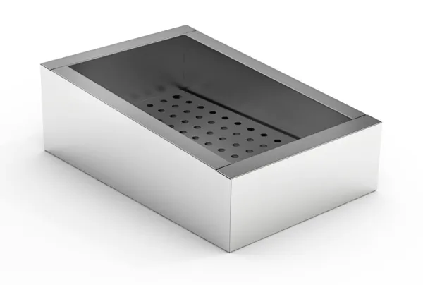 Schuin IJsblokjesbak met Zijafvoer - GN 1/1