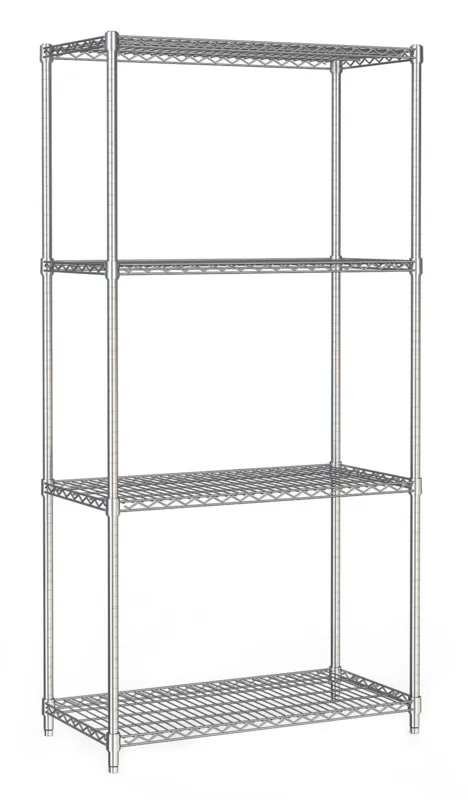 Demontabele 4-laags Rek - L 900 x D 450 mm