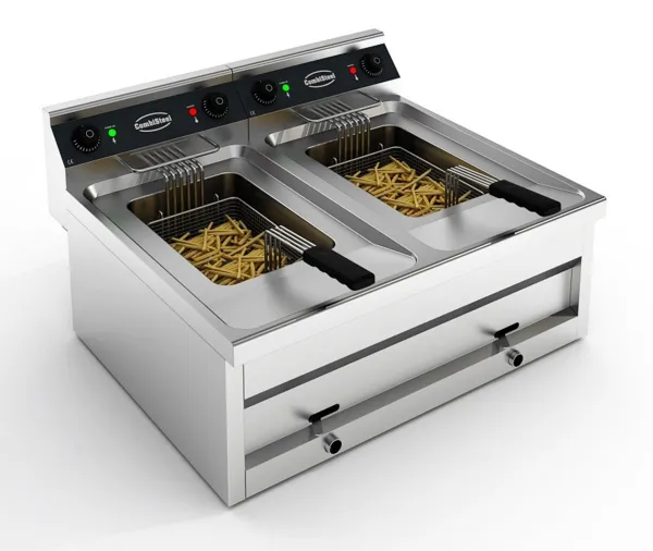 Elektrische Friteuse om neer te zetten - 2 x 12 L
