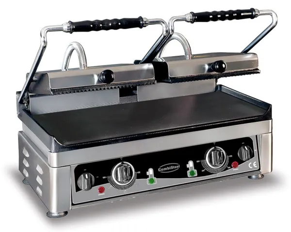 Grill Panini Dubbel - Gladde en Geribbelde Platen