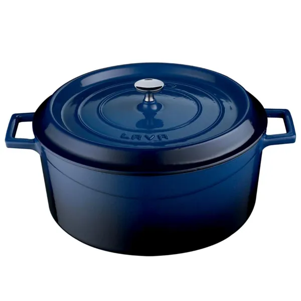 Gietijzeren Braadpan - Ø 32 cm - Blauw