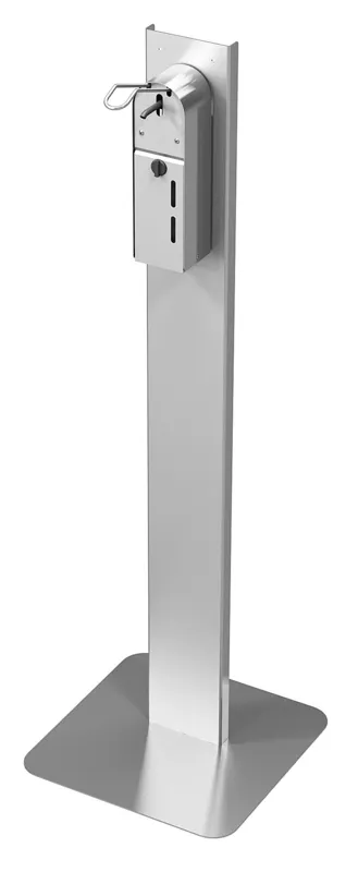 Desinfectiestation met elleboogbediende dispenser