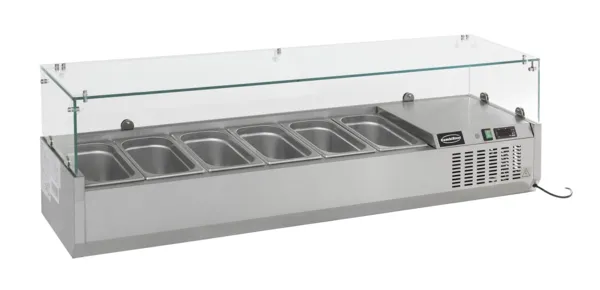 Koelwerkbank voor salade - 10 GN 1/4