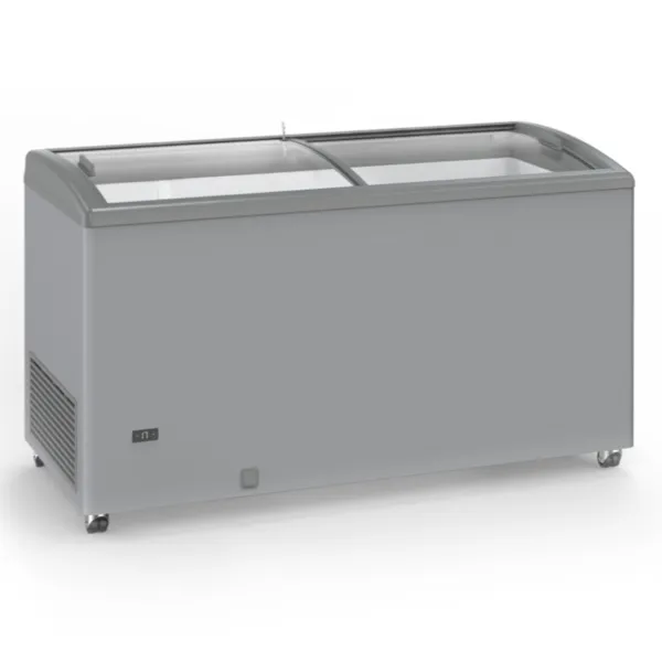 Diepvriezer RVS-look met Glazen Schuifdeuren - 500 L