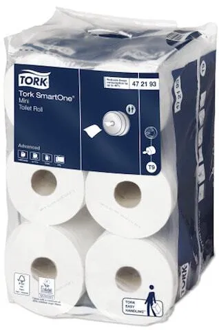 Toiletpapierrol Advanced Wit voor Mini Dispenser - Tork SmartOne - Set van 12