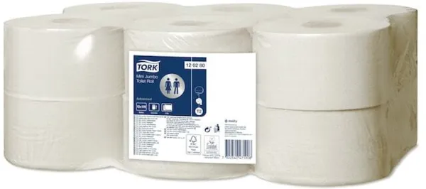 Toiletpapier Mini Jumbo Advanced Wit - Set van 12