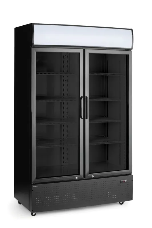 Positieve Koelvitrine - 2 Deuren - met Canopy