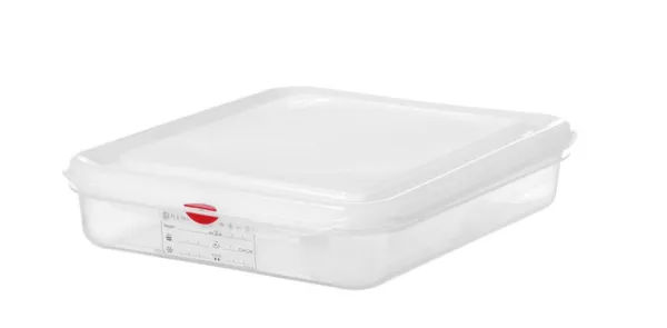 GN-bak 1/2 transparant van PP - 4 L