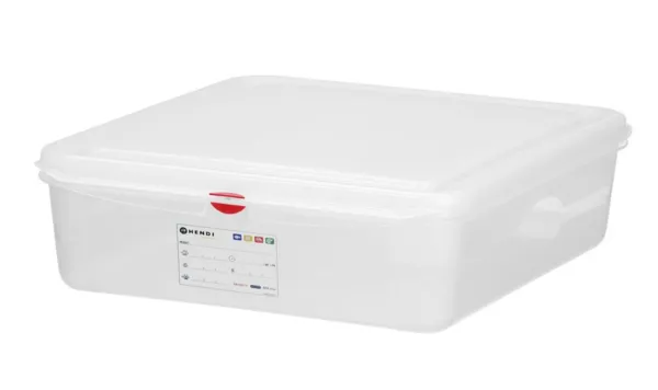 GN-bak 1/1 transparant van PP - 13 L