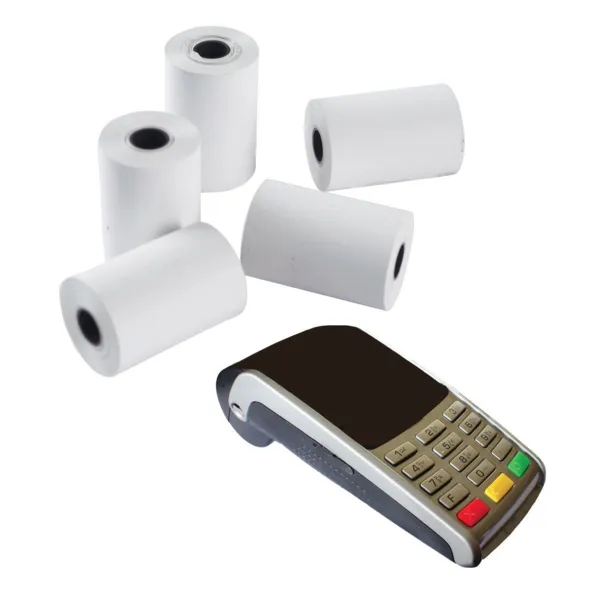 Thermisch papierrol voor betaalautomaat creditcards - 57 x 60 x 12 mm - Set van 10