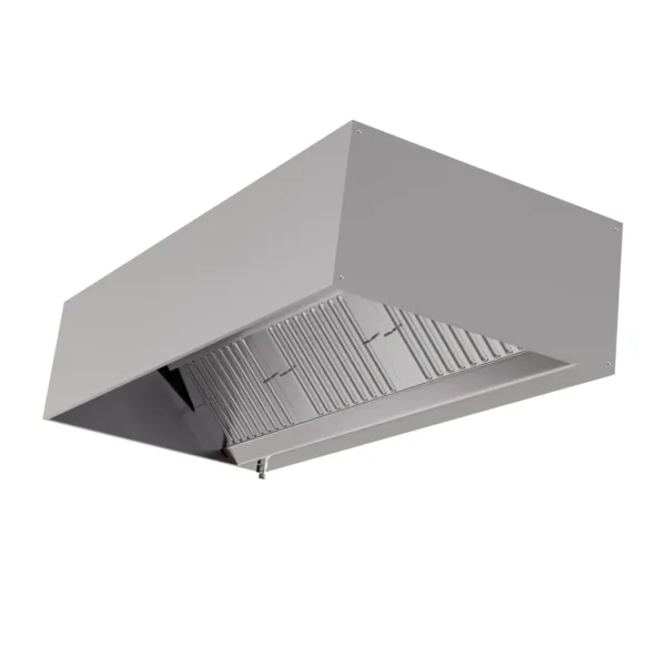 Afzuigkap Kubus Diepte 900 met Led en Zonder Motor - Lengte 4000