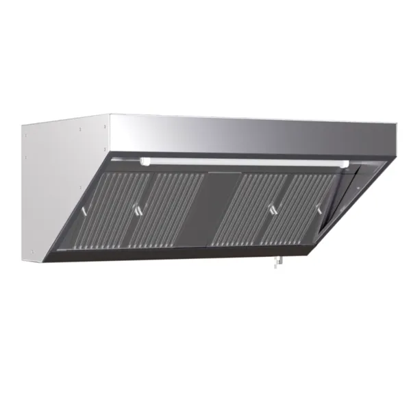 Diepe Snack Afzuigkap 900 met Led en Zonder Motor - Lengte 4200