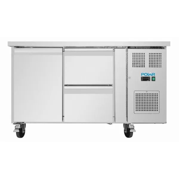 Koelkasttafel met 1 Deur en 2 Laden - 314 L