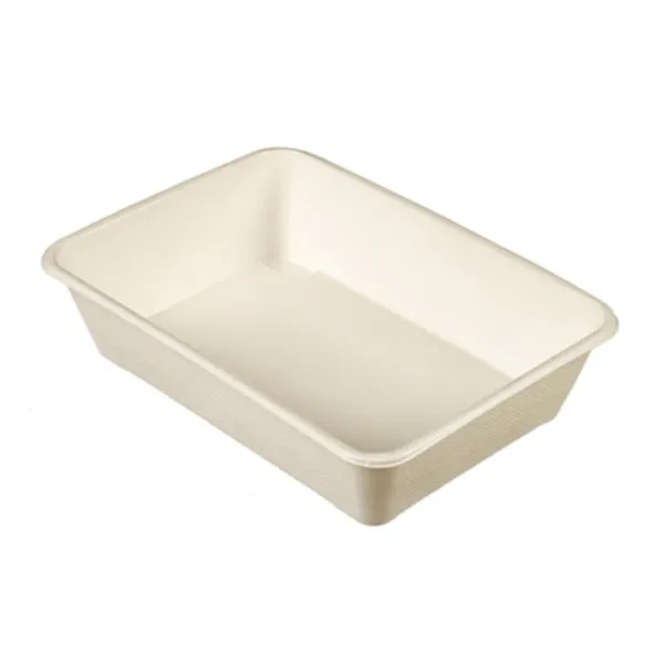Bakje van suikerrietpulp 1500 ml - Set van 50