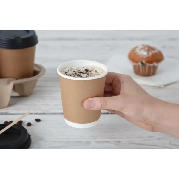 Couvercles Noirs pour Gobelets 235 ml - Lot de 50