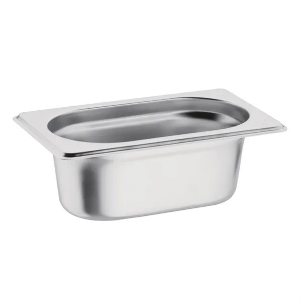Bak Gastro GN 1/9 Roestvrij staal - Diepte - 100 mm - 0,8 L
