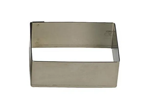 Uitsteekvorm Rechthoekig Roestvrij Staal - 100 x 30 x 30 mm