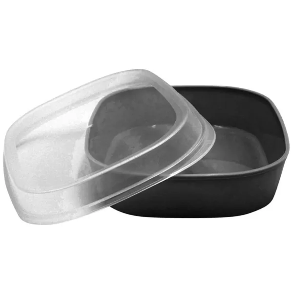 Hergebruikbare Grijze Bak in PP - 1100 ml - Set van 24