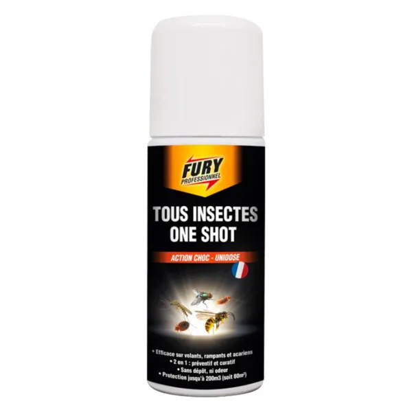 Bom Actie Shock voor Vliegen, Kruipende Insecten, Bedwantsen en mijten - Eendosis - 200 ml